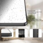 Black Steel Framed Toilet Mirror for Wall, 30X22 Inch Rounded Rectan... - Image 6