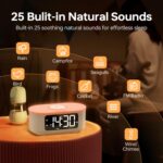 JALL Cloth Alarm Clock for Bed room, with Huge Led Display Show, Blue... - Image 6
