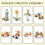 ROBOTIME Picket Youngsters Software Bench, Toddler Software Bench - Toy Play Workben... - Image 5