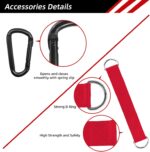 LFJ Aluminum Alloy Cable Pulley with Swing Strap Carabiner, 90mm Pulle... - Image 5