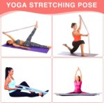 Elastic Yoga Stretching Strap with Loops, CEILIWEN Stretch Straps for ... - Image 4