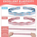 Elastic Yoga Stretching Strap with Loops, CEILIWEN Stretch Straps for ... - Image 6