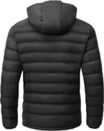 TBMPOY Males's Light-weight Puffer Jackets Removable Hood Water-Resistan... - Image 3