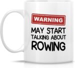Retreez Humorous Mug for Rower - Warning Could Begin Speaking About Rowing -... - Image 3