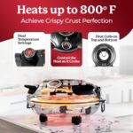 PIEZANO Crispy Crust Pizza Oven by Granitestone – 12 Inch Electrical Piz... - Image 5