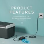 EUHOMY AC Energy Wire, 110-240V AC Energy Adapter for 12V Fridge Portabl... - Image 5