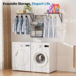 2 Pack Laundry Room Cabinets Group And Storage,Wall Mounted Clot... - Image 7