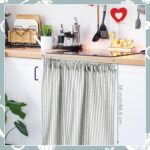 Cupboard Dishwasher Hidden Curtains with Telescopic Rod and Rod Clamp D... - Image 3
