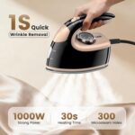 MIYOKO 2-in-1 Mini Journey Steam Iron, 1000W Moveable Small Iron for Cl... - Image 3