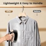 MIYOKO 2-in-1 Mini Journey Steam Iron, 1000W Moveable Small Iron for Cl... - Image 4