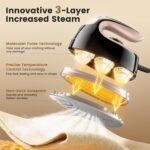 MIYOKO 2-in-1 Mini Journey Steam Iron, 1000W Moveable Small Iron for Cl... - Image 5