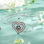 Items for Girls Spouse-Pearl Coronary heart Pendant Necklace- Birthday for Girlfr... - Image 6