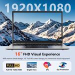 laptop computer 16-inch , 8GB DDR 256GB SSD moveable laptop computer laptop, expandabl... - Image 4