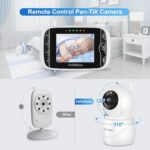 HelloBaby Monitor with Digicam and Audio, IPS Display screen LCD Show Video ... - Image 3