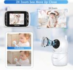 HelloBaby Monitor with Digicam and Audio, IPS Display screen LCD Show Video ... - Image 4