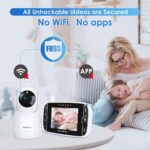 HelloBaby Monitor with Digicam and Audio, IPS Display screen LCD Show Video ... - Image 6