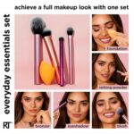 Actual Methods 5 Piece On a regular basis Necessities Make-up Brush Set, Consists of... - Image 3