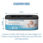 Jumbo Sq. Refills Disposal Luggage Refill Appropriate with Diaper Genie... - Image 5