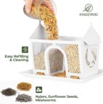 Kingsyard Metallic Chicken Feeders for Outdoor Hanging, Wild Chicken Feeder wi... - Image 4