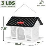 Kingsyard Metallic Chicken Feeders for Outdoor Hanging, Wild Chicken Feeder wi... - Image 5