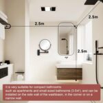 8” Wall Mount Make-up Mirror with 20X Robust Magnification, Double Facet... - Image 3