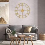 1st owned Massive Wall Clock Silent Non-Ticking Roman Numerals Classic B... - Image 5