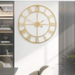 1st owned Massive Wall Clock Silent Non-Ticking Roman Numerals Classic B... - Image 6