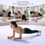 Pilates Slider Board with Resistance Bands, Ski Machine, Ab and Leg Tr... - Image 7