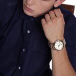 Armani Change AX Chronograph Look ahead to Males with Leather-based, Stainless S... - Image 4