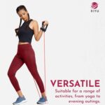 RIYU Excessive Waisted Leggings for Ladies with Pockets | Exercise and Yoga L... - Image 3