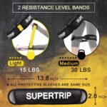 Supertrip Resistance Loop Bands with Protecting Sleeves Booty Bands fo... - Image 4