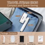 Steamer & Iron for Garments 2-in-1, Moveable Handheld Garment Steamer w... - Image 4