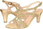PIZZ ANNU Girls's Amelia Heels Sandals Sparkle Crystal Open Toe Slingb... - Image 3
