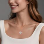 OOBEE Moissanite Coronary heart Necklace for Ladies 925 Sterling Silver Superb Jew... - Image 3