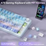 SOLAKAKA A75 75% Wi-fi Mechanical Keyboard, Sizzling Swappable Gaming Ke... - Image 5
