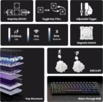 MechLands Aula Mini60 HE PRO Wi-fi Corridor Impact Gaming Keyboard, 400... - Image 4
