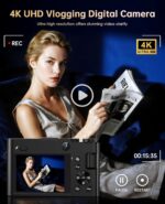 4K Digital Digicam for Pictures - 64MP Autofocus Vlogging Digicam for... - Image 4