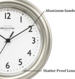 Presentime & Co. 8.5" Fashionable Farmhouse Important Wall Clock, Silent No... - Image 4