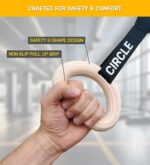 Double Circle Pull Up Handles - Pull Up Grips, LAT Pull Down Fitness center Handl... - Image 5