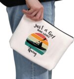 G2TUP Rowing Lovers Reward Simply A G-irl Who Loves Rowing Make-up Bag Rowi... - Image 3