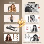 Hair Curling Irons,Automated Transportable Rotating Curling Iron with LCD D... - Image 4