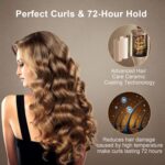 Hair Curling Irons,Automated Transportable Rotating Curling Iron with LCD D... - Image 8