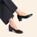 DREAM PAIRS Ladies's Low Chunky Block Heel Costume Footwear Closed Spherical Toe... - Image 9