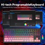 Aula F87 Professional Gaming Keyboard, Tri-Mode BT5.0/2.4GHz/USB-C Scorching-Swappabl... - Image 8