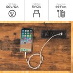 HOOBRO 47.2" Console Desk with Energy Shops and USB Ports, Couch Narr... - Image 6