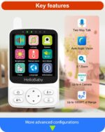 HelloBaby No WiFi Child Monitor with Voice-Activated Evening Imaginative and prescient,4" IP... - Image 4