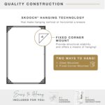 MCS 23x34.25 Lara Massive Wall Mirror, Gold Conventional Rectangle Mirror... - Image 6