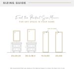 MCS 23x34.25 Lara Massive Wall Mirror, Gold Conventional Rectangle Mirror... - Image 7