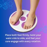 Twist Train Board for Core & Abs – 11" Stability Tornado Disc with 36... - Image 4