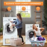 SKM Laundry Pedestal for Washer and Dryer 18" Top - Heavy Obligation Stee... - Image 3